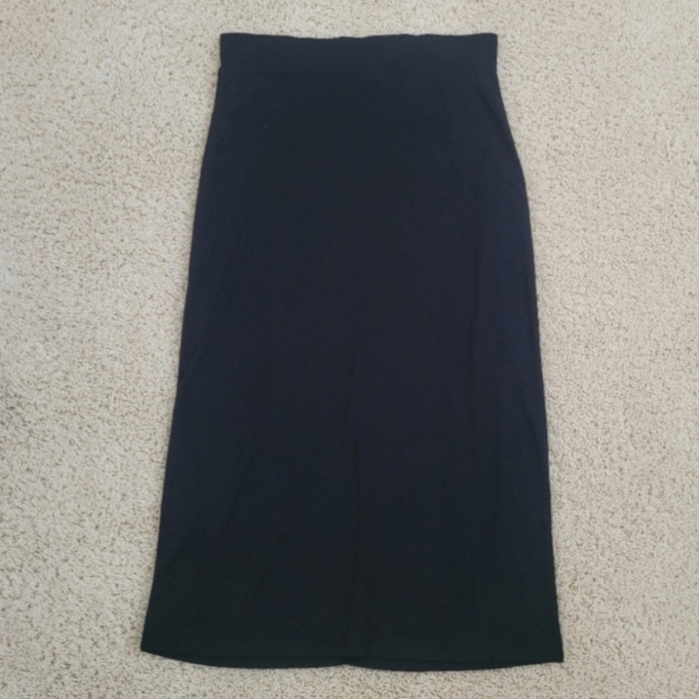 Croft & Barrow S Black Maxi Skirt Minimalist Capsule Wardrobe Essential